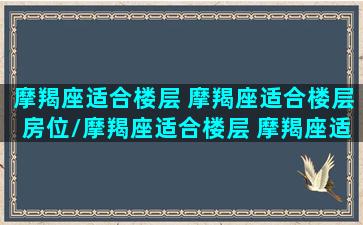 摩羯座适合楼层 摩羯座适合楼层房位/摩羯座适合楼层 摩羯座适合楼层房位-我的网站